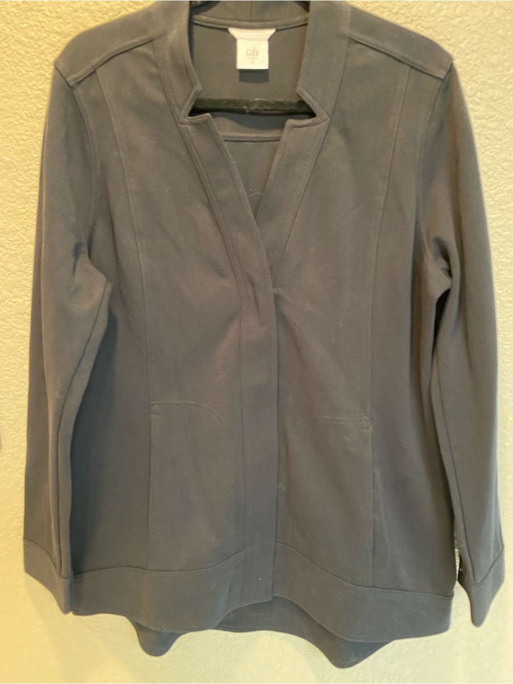 Women's Black Open-Front Jacket